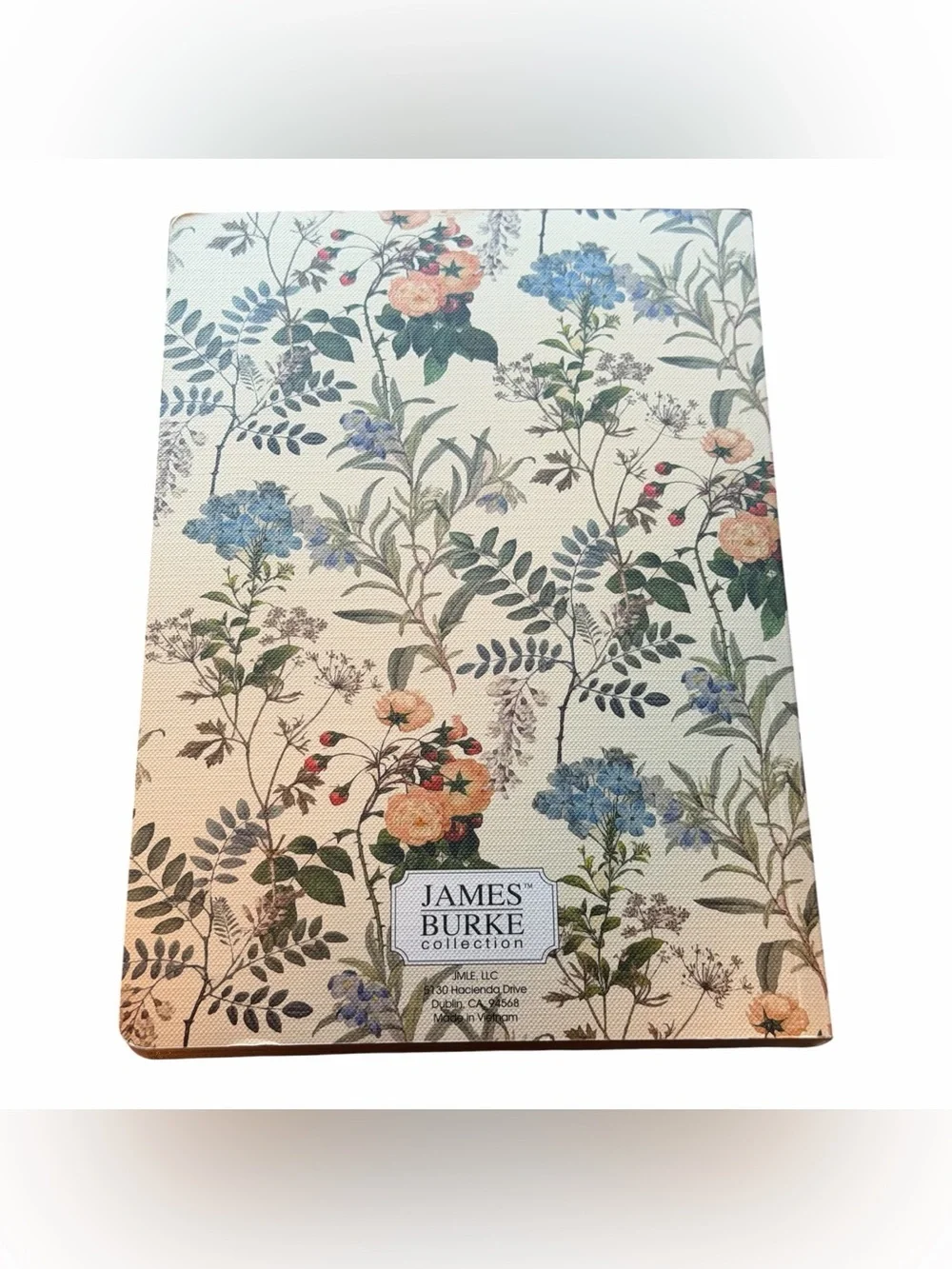 Botanical Cream Floral Soft Cover Notebook - Elegant Home Office Journal NWOT